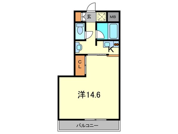 ルビ－コ－ト西北の物件間取画像